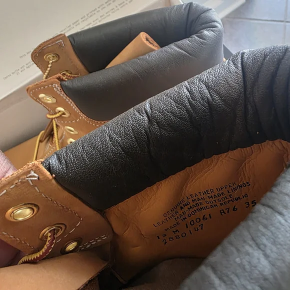 Men's Wheat Timberland Premium 6" Boots - Picture 5 of 15